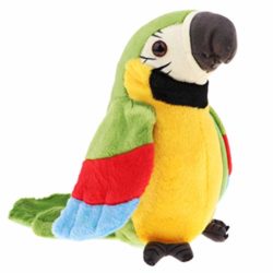 Homyl Juguete Loro Hablando Peluche Animal Forma Regalo para Niños – Verde [OFERTAS]