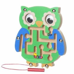 MTSZZF Niños Laberinto magnético Juguetes para niños de Madera Juego de Juguete de Madera Tablero de Rompecabezas Intelectual Juguetes educativos Regalos [OFERTAS]