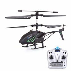 VATOS RC Helicóptero de Control Remoto Helicóptero de Interior con Giroscopio y Luz LED 3.5 Canales Aleación Mini Helicóptero Control Remoto Para Niños y Adultos Micro Helicóptero RC El mejor Regalo de Juguete de Helicóptero [OFERTAS]