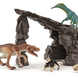 Schleich-41461 Set de Dinosaurios con Cueva, (41461) [OFERTAS]