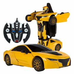 RASTAR – Coche teledirigido transformable en Robot 1:14, Color Amarillo (ColorBaby 85002) [OFERTAS]