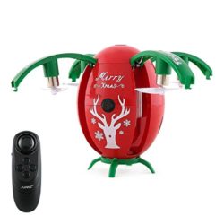 REDPAWZ H66 X-mas Egg 720P WiFi FPV Selfie Drone with Gravity Sensor Transmitter Altitude Hold Mode RC Quadcopter RTF (Rojo) [OFERTAS]