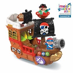 Vtech-80-177822 Barco Pirata, cazatesoros transformable en Isla, Incluye 3 Figuras, Color Verde (80-177822) [OFERTAS]