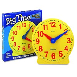 Learning Resources – Reloj educativo para aprender las horas (tamaño grande, 33 cm) [Importado de Reino Unido] [OFERTAS]