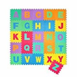 Puzzle goma EVA de 26 piezas | Alfombra infantil puzzle de letras | Alfombra puzle (26 piezas) | Alfombra goma para bebé | Alfombra bebe | Alfombra puzzle de letras [OFERTAS]