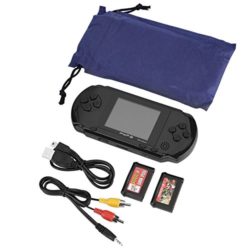 Zerone Consola De Juegos Portátil PXP3, Videoconsola Portátil De 16 bits Consola De Videojuegos LCD con Pantalla Tft Digital En Color DE 2.7 Pulgadas, 2 Tarjetas De Juegos [OFERTAS]