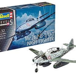 Revell Maqueta de avión 1: 32 – Messerschmitt ME262 B de 1/U de 1 Night Fighter en Escala 1: 32, Niveles 5, réplica exacta con Muchos Detalles, 04995 [OFERTAS]
