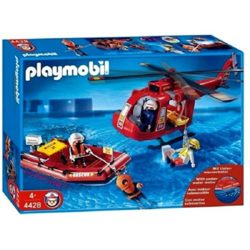 Playmobil 4428 – Helicóptero y bote de rescate [OFERTAS]