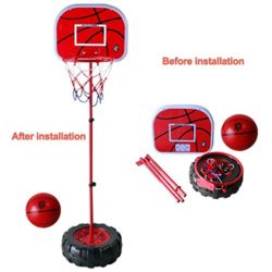Canasta de Baloncesto con Soporte para Infantils Juegos de Deporte al Aire Libre y Interior Juguetes Niño 6 Años + [OFERTAS]