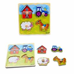 Hosaire 1x Rompecabezas de Madera para Niños de 2 a 5 años,Niños Bebé Temprano Juguete Educativo Aprendizaje en el Hogar Educación Preescolar Desarrollo Juguetes y Juegos(Enviado al Azar) [OFERTAS]