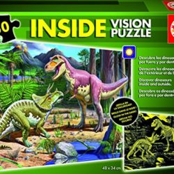 Puzzles Educa – Inside Vision, diseño de dinosaurios (15897) [OFERTAS]