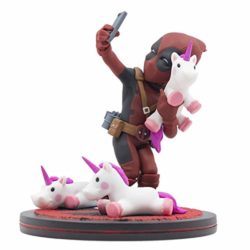 Quantum Mechanix QMVL026 Deadpool #Unicornselfie Q-Fig Diorama, Multi [OFERTAS]