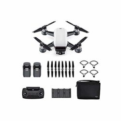 DJI Spark Fly More Combo – Dron cuadricóptero (full hd, 12 mpx, 50 km/h, 16 minutos), Blanco + accesorios [OFERTAS]