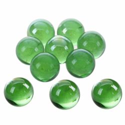 Ogquaton Canicas de Vidrio 10 Piezas canicas canicas de Vidrio de 16 mm Bolas de Vidrio de Bragas decoración de Color Pepitas de Juguete Verde [OFERTAS]