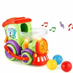 LUKAT LK-TOYS-958 Coches de Juguete para niños, Juguete de música, Juguetes eléctricos Tren con Bola y luz [OFERTAS]