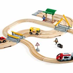 Brio 33209 – Set de carretera y vías de tren (33 piezas, 76 x 75 mm) [importado de Alemania] [OFERTAS]