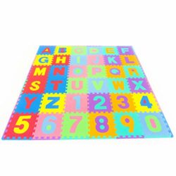 De alta calidad de BPA libre 86 piezas de puzzle con 36 Juego Alfombrillas, robusto Alfombra infantil de juego, kälteisolierende Juego Alfombrilla De Espuma, con acolchado de aislamiento, juego de Sonido, contra fríos suelos y suelo frío. COMO Cangrejo Latte para toben, pädagogische parte techo. [OFERTAS]