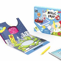 KIBI – Magic Book 3D – Libro con pizarra magnética y Juegos (KT120110) [OFERTAS]