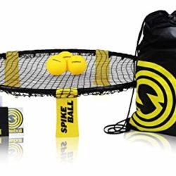 Spikeball Set, Juegos al Aire Libre, Cesped, Deportivos, Pelotas, Playa, Patio, Interior: como Se Ve En El Programa De Televisión Shark Tank. Juego De 3 Bolas, Mochila con Cordón Y Reglamento [OFERTAS]