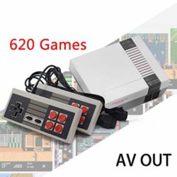 Fantiff Clásico juego Consola Retro Mini versión 620 Classic Games Retro Classic Game Console Sistema Built in 620 TV Video juego con controladores duales jugadores [OFERTAS]