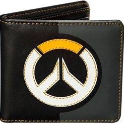 Overwatch monedero logo cartera 10,5×9,5×1,3cm negro [OFERTAS]