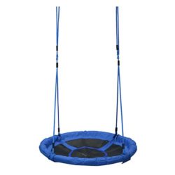 HOMCOM Columpio para Niños Columpio Nido Infantil Columpio de Árbol Forma Redonda Asiento Cómodo Tela de Oxford Jardín Exterior al Aire Libre [OFERTAS]