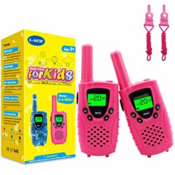 fayogoo Walkie Talkies para niños, alcance de hasta 4-mile 0.5 W 8 Canales 446 mhz Two Way Radios para niños con linterna y pantalla LCD retroiluminada (2-Pack) [OFERTAS]